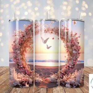 Beach Wedding Tumbler, Beach Bride Gift, Maid Of Honor Beach Tumbler,